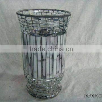 Mosaic glass vase