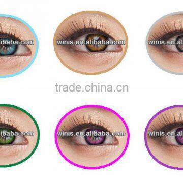 2014 korean viva coloured contact lenses colored blends swan model in stock