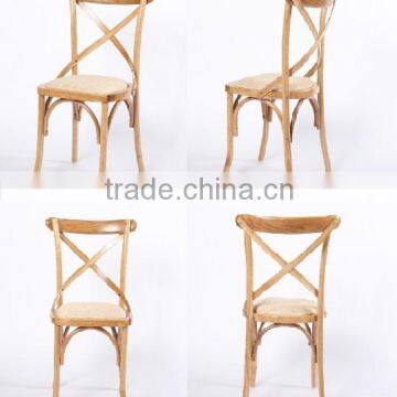 Oak Wood French Cross Back Dining Restaurant Chair