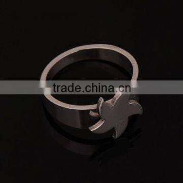 Stainless Steel Leaf Ring photo-2