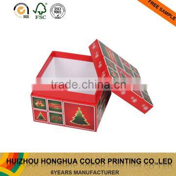 Paper Gift Box Cardboard Storage Box Square Packaging Box for Christmas