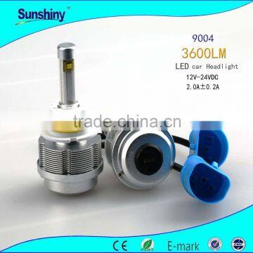 Car Auto Lighting 3600LM 3000K/4000K/5000K 9004 auto led headlight