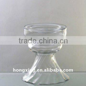 Glass Pillar Candle Holder