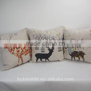 Colorful deer digital printing pillow home decorative,18*18inch square pillow covers