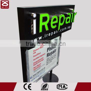 Advertising led luminous letter outdoor sign board for shop