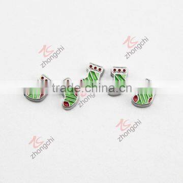 zinc alloy locket christmas sock locket charms