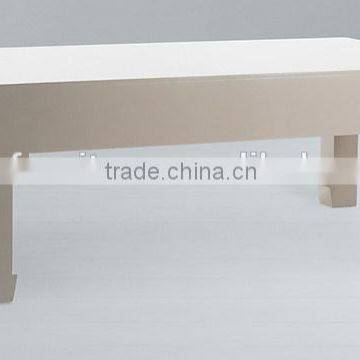 Elegant Oyster color wooden coffee table