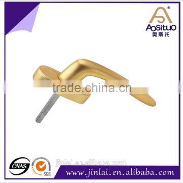 High class electroplating cranked espag window handles