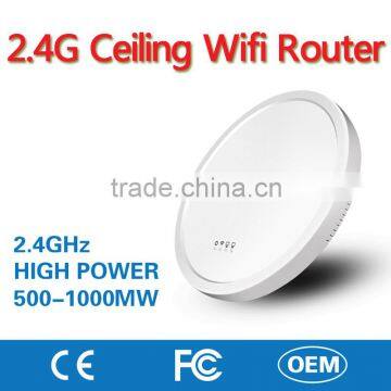 2.4G Wireless Ceiling Mobile Wifi Router Network Access Point AP with Inner Antenna for Hotel Restaurant