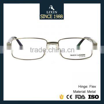 Diamond Metal Spectacle Frames With Non-slip Silicone Nose Pad and Very Light Aluminium Temples Eyewear Optical Frames RM00471 photo-2