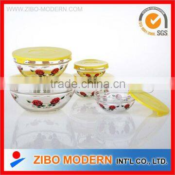 5 pcs glass bowl set