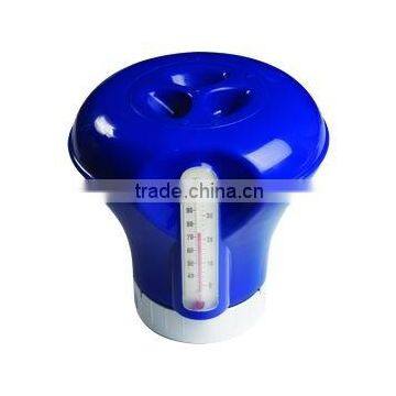 Swimming Pool Chemical dispenser with thermometer