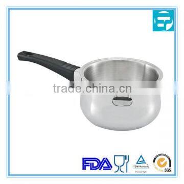 stainless steel double wall boiler milk pot with bakelite handle