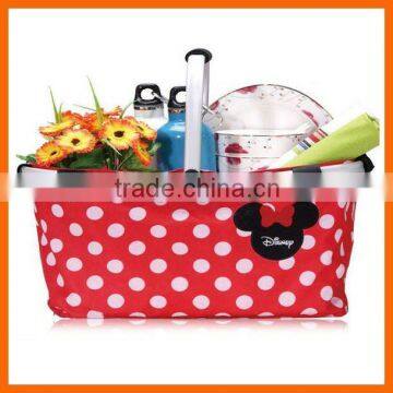 600D polyester baskets,camping basket,Folded baskets