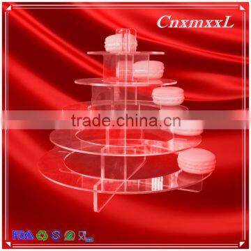 2016 Fast-sell New Patent Multifunctional Macaron Tower ,5 Tier Acrylic Tower Stand ,Macaron Display Tray,macaron Packaging photo-2