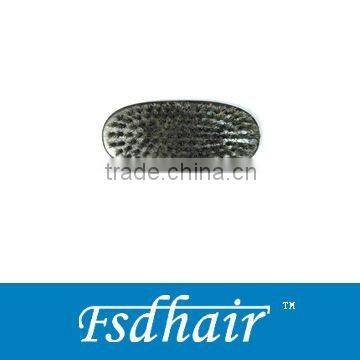 Oval wooden hair brush