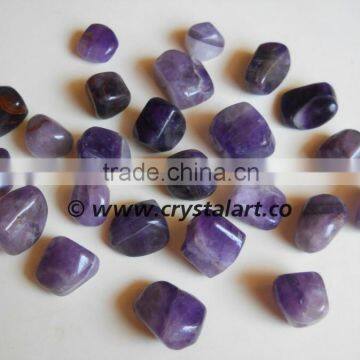 AMETHYST AGATE HIGH GRADED TUMBLED PEBBLES STONE