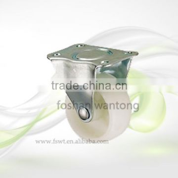 3 Inch Industrial Trolley Wheel Rigid White Nylon Caster Wheel