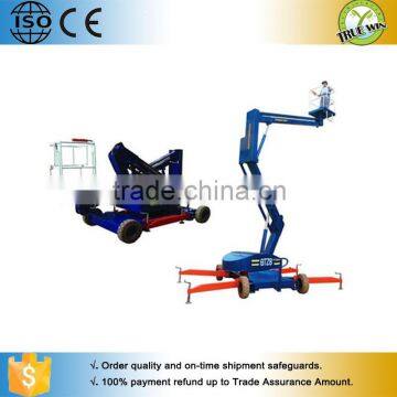 Chinese export towable articulated truck mounted lift platform for urban utilities and gardening