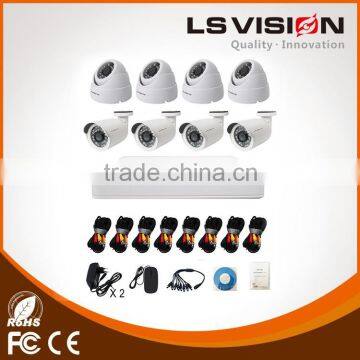 LS VISION 8CH 960P Security Camera System and 1.3MP CCTV Cameras with Super Night Vision