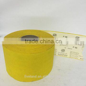 yellow weight glass sand sandpaper rolls