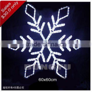 LED Rope Light Motif/2D LED Snowflake motif light for Holiday with CE