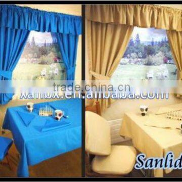 100% polyester Flame Retardant hotel curtain fabric