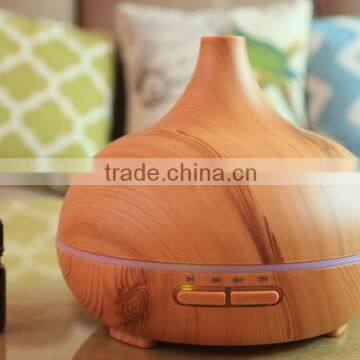 300ml Cool Mist Humidifier Ultrasonic Aroma Essential Oil Diffuser for Office Home Bedroom Living Room Study Yoga Spa - Wood photo-2