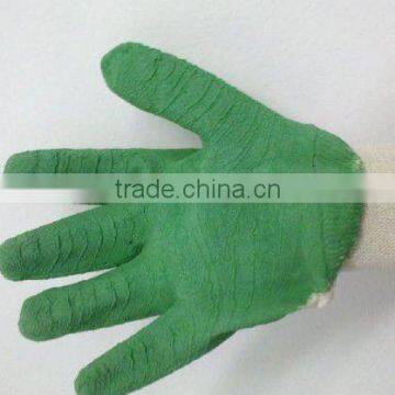 white jersey liner coated gloves