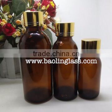 100ml amber sirup glass bottle