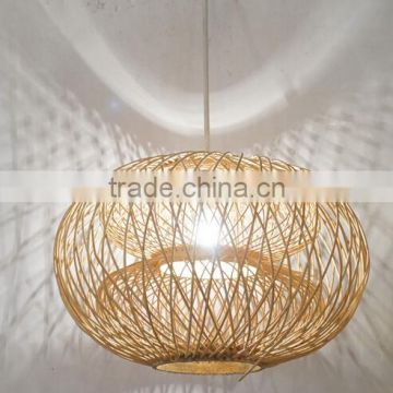 Custom-made China Modern Handmade Natural Material Bamboo Hanging Chandelier/pendant/lamp/Light