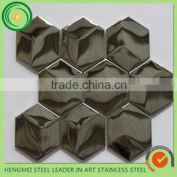  com Mirror stainless steel tiles mosaic decoraitve stainless steel by china supplier