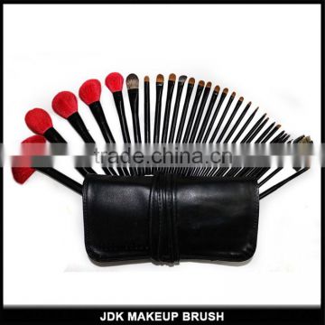 Wholesale 30 pcs makeup brush set/High level goat hair brush set with Arcylic handle and PU bag