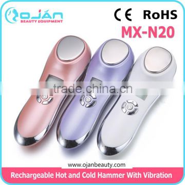 MX-N20 hot and cold hammer facial machine hot and cold facial vibration massager