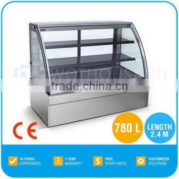 780 Liter, 3 Shelf Bakery Counter Display Case, 1333 watt, 2400*790*1200 mm, CE, TT-MD80E