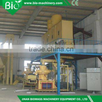 Rick husk,sawdust,wood log,alfalfa bale 1-2tons/h complete pellet production line with CE certificate