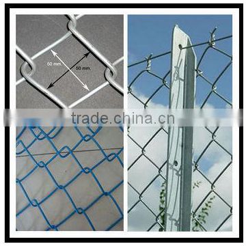 Black vinyl coated 4' high chain link fence / malla de alambre de diamante,valla