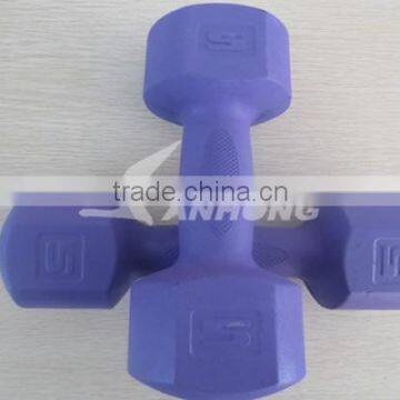 Hot selling plastic dumbell with low price