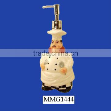 Italian chef ceramic dispenser soap