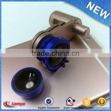 3 in 1 Camera Lens for Mobile Phone , Fisheye Lens Wide Angle Lens Macro