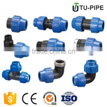 Irrigation Fittings PP Compression Fittings for Water Supply 20mm-110mm /hdpe fittings