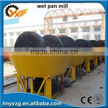 Yuxiang machinery durability wet pan mill grinding machine for gold