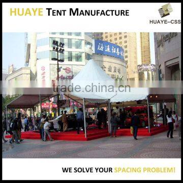 High tensile temporary fabric tent structures for events