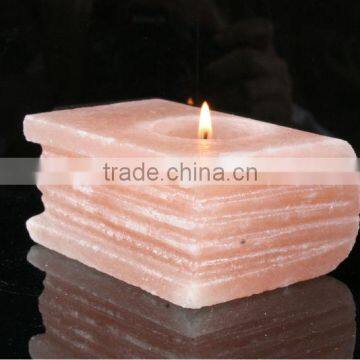 Himalayan rock salt Tea Light Holders/ Natural rock salt Blocks/ Salt Lamps