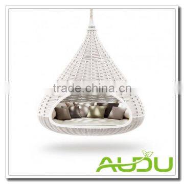 Audu Big Size Round LUXURY Resin Wicker Stainless Steel Garden Swing