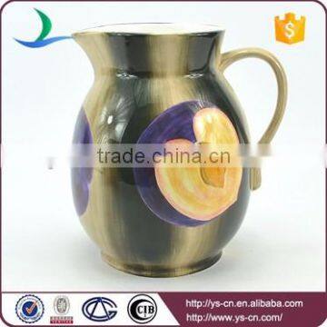 Differnt Fruit Design Decal Ceramic Water Pot Wholesale photo-4