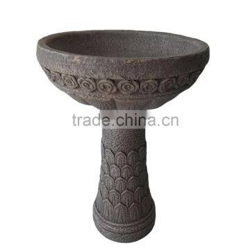 Cement Granite Birds Baths Carving for Garden Using photo-5