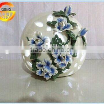 chinese style ceramic lanterns flower lights