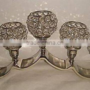 Crystal Ball Tea Light Holder Wedding Centerpiece photo-4