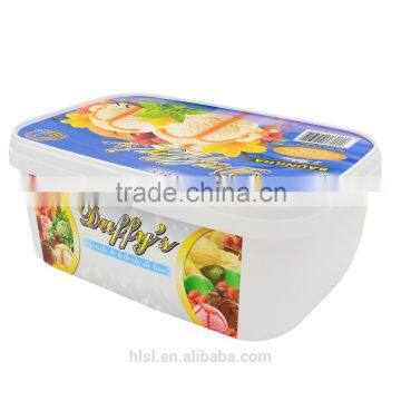 2L IML Plastic Ice Cream Storage CCntainer With Lid,Ice Cream Container Suppliers,Ice Cream Container With Customized Label. photo-2